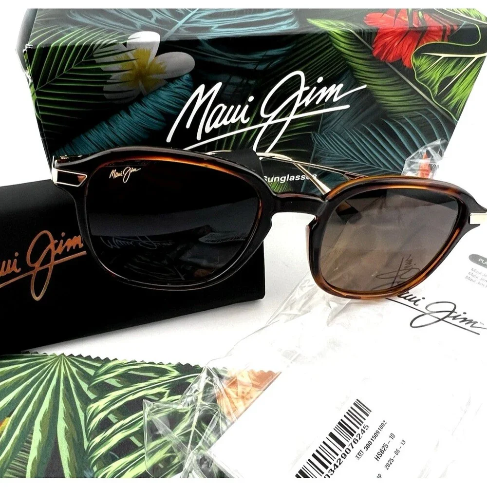 Maui Jim Ka'ouo AF 625 10 Gold Havana Frame + HCL Bronze Polarized Sunglasses